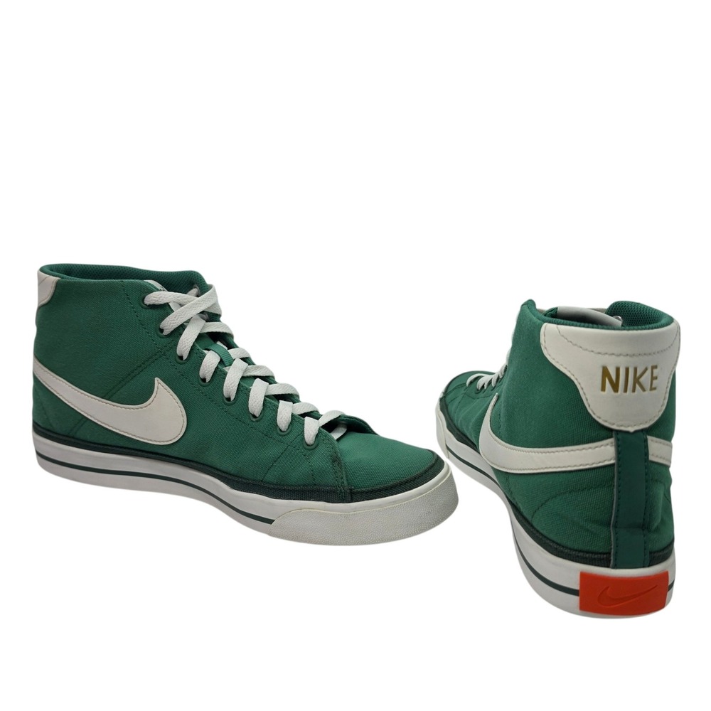 Nike Court Legacy Mid Mens 10.5 Green Canvas 50th Anniversary Swoosh DM3363-300